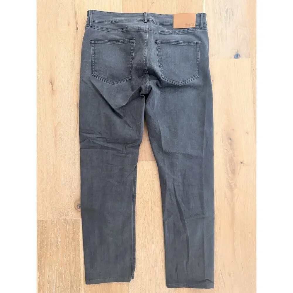 Trinidad3 Brine Taper Jeans Mens Size 35x30 Gray Made in USA 5 Pocket Pants